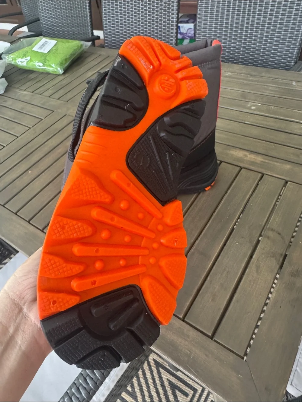 Kamik Kids Gray and Orange Waterproof Snow Boots